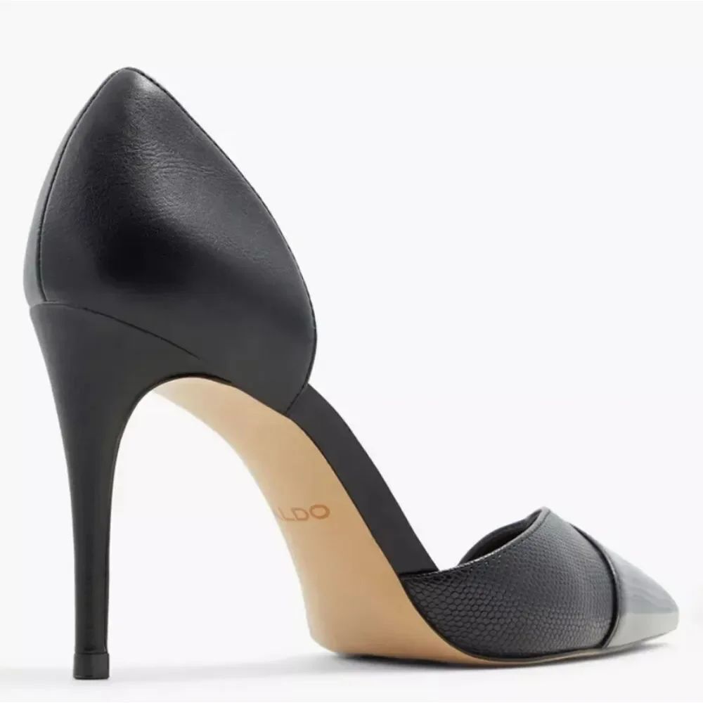 ALDO MOONGLOW HIGH HEELED D'ORSAY PUMPS WITH POINTED TOE AND STILETTO HEEL G1